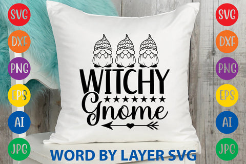 Witchy Gnome, Gnome SVG Design SVG Rafiqul20606 