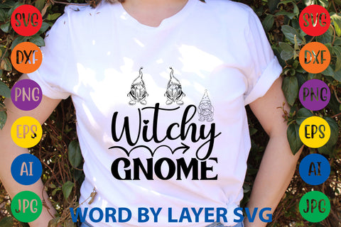 Witchy Gnome, Gnome SVG Design SVG Rafiqul20606 