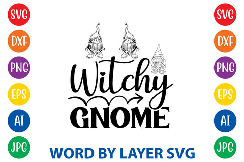 Witchy Gnome, Gnome SVG Design SVG Rafiqul20606 