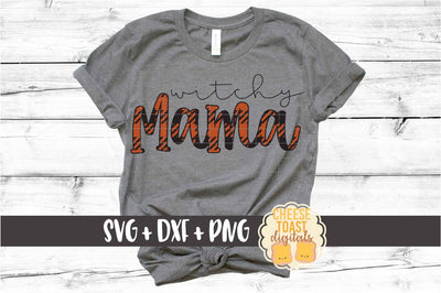Witchy Mama - Buffalo Plaid Halloween SVG PNG DXF Cut Files SVG Cheese Toast Digitals 
