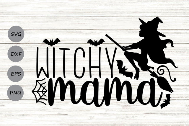 Witchy Mama| Halloween Mom SVG Cutting Files. SVG CosmosFineArt 