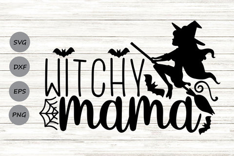 Witchy Mama| Halloween Mom SVG Cutting Files. SVG CosmosFineArt 