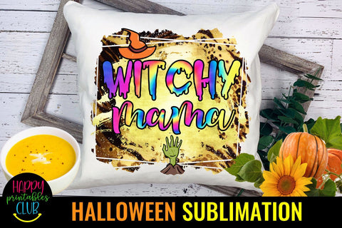 Witchy Mama Halloween Sublimation-Halloween Mama PNG Sublimation Happy Printables Club 