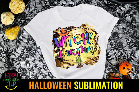Witchy Mama Halloween Sublimation-Halloween Mama PNG Sublimation Happy Printables Club 