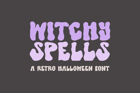 Witchy Spells Retro Halloween Font Font Blush Font Co. 