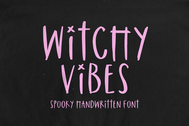 Witchy Vibes - Spooky Halloween Font Font KA Designs 