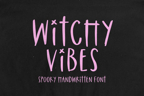 Witchy Vibes - Spooky Halloween Font Font KA Designs 