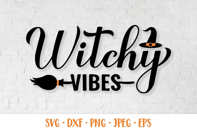 Witchy Vibes SVG. Funny Halloween quote shirt design SVG LaBelezoka 