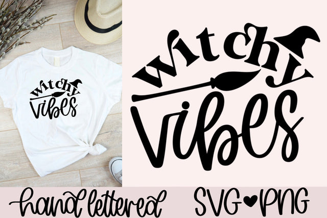 Witchy vibes svg, halloween shirt svg, halloween mug svg, witchy svg, funny witch svg, witch quote svg, basic witch svg, witch broom svg SVG AnitaAlyiaLettering 