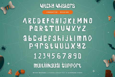 Witchy Whiskers - Playful Font Font Alpaprana Studio 