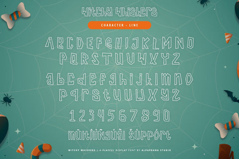 Witchy Whiskers - Playful Font Font Alpaprana Studio 