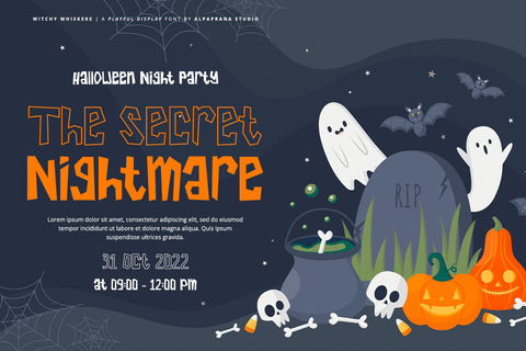 Witchy Whiskers - Playful Font Font Alpaprana Studio 