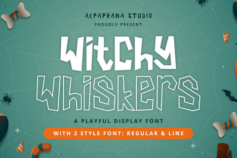 Witchy Whiskers - Playful Font Font Alpaprana Studio 