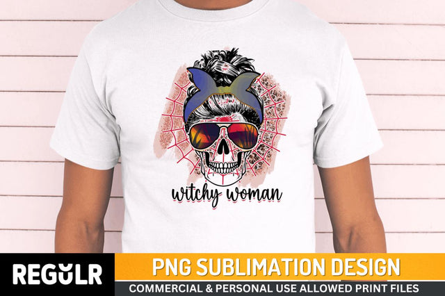Witchy woman Sublimation PNG, Halloween Sublimation Design Sublimation Regulrcrative 