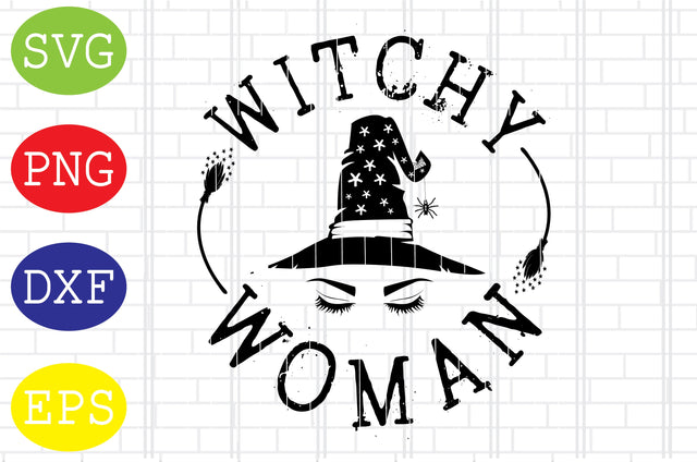 Witchy Woman Svg, Spooky Svg, Cauldron Svg, Halloween Svg, Witch Svg, Ghost Svg, Png, Eps, Dxf Files SVG DigitalSvgFiles 