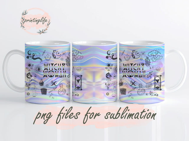 Witchy Woman Tumbler PNG, Witchcraft Sublimation Design, Witchy 20 oz Skinny Tumbler, Halloween Tumbler Wrap PNG Sublimation PrintingLife 