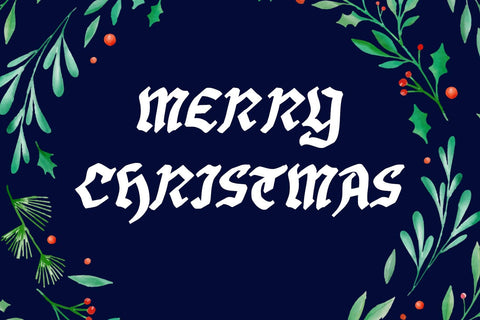 With Christmas Font Prasetya Letter 