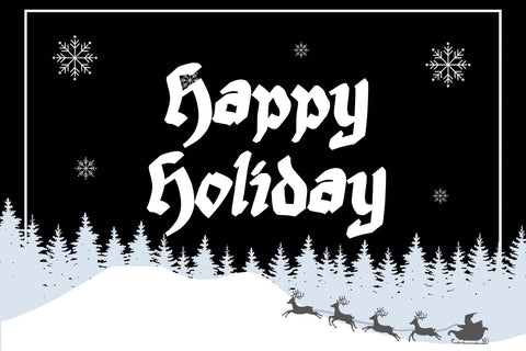 With Christmas Font Prasetya Letter 