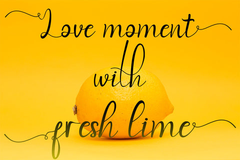 With Danilla Font Prasetya Letter 