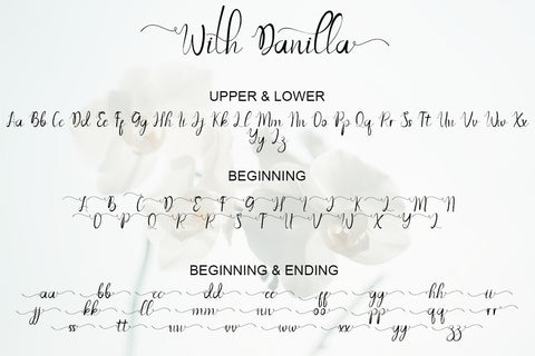 With Danilla Font Prasetya Letter 