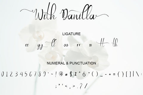 With Danilla Font Prasetya Letter 