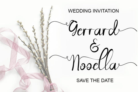 With Danilla Font Prasetya Letter 