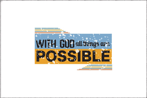 With God All Things Are Possible Christian Sublimation Vol-1 Sublimation Jagonath Roy 