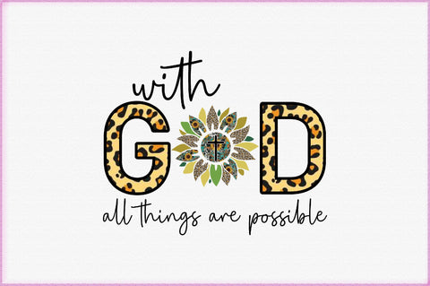 With God All Things Are Possible Embroidery/Applique DESIGNS Creativeart88 