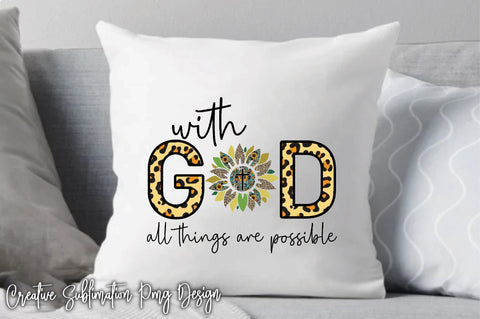 With God All Things Are Possible Embroidery/Applique DESIGNS Creativeart88 