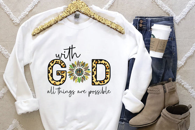 With God All Things Are Possible Embroidery/Applique DESIGNS Creativeart88 