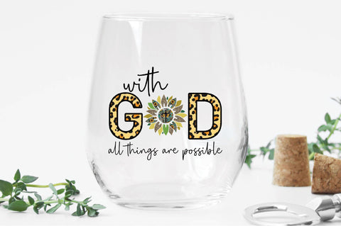 With God All Things Are Possible Embroidery/Applique DESIGNS Creativeart88 
