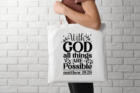With god all things are possible matthew 19:26 SVG SVG DESIGNISTIC 