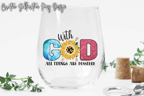 With God All Things Are Possible Sublimation Creativeart88 