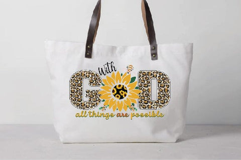 With God All Things Are Possible Sublimation Creativeart88 