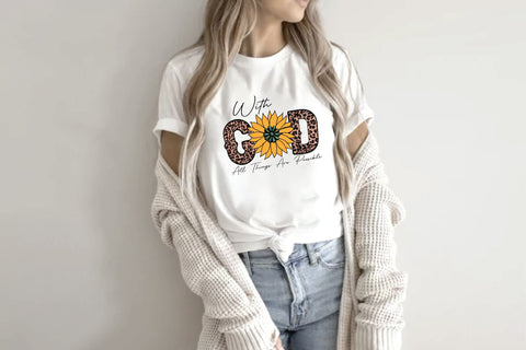 With God All Things Are Possible Sublimation Creativeart88 