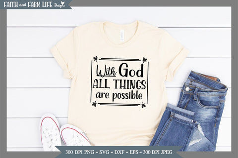 With God all things are possible SVG Designs by Jolein 