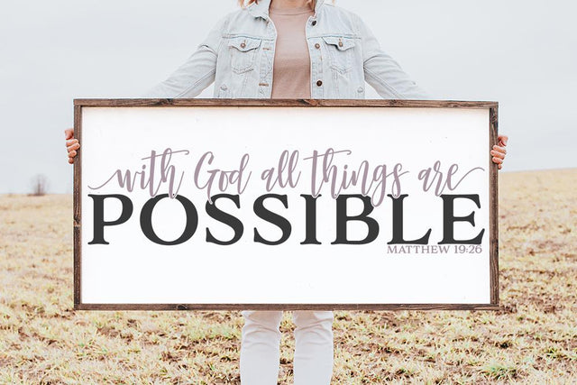 With God All Things Are Possible SVG So Fontsy Design Shop 