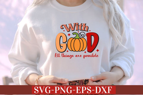 With god all things are possible SVG SVG DESIGNISTIC 