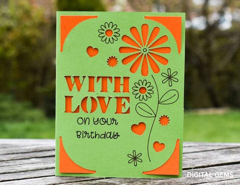 With love card design SVG Digital Gems 