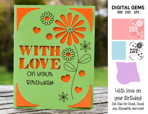 With love card design SVG Digital Gems 