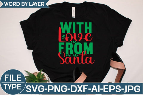 With Love from Santa SVG Cut File SVG Studio Innate 