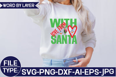With Love from Santa SVG Cut File SVG Studio Innate 