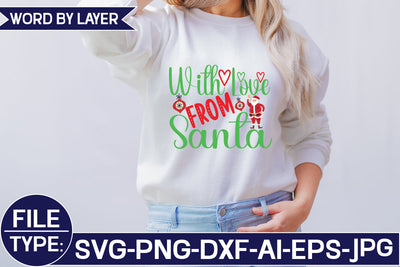 With Love from Santa SVG Cut File SVG Studio Innate 