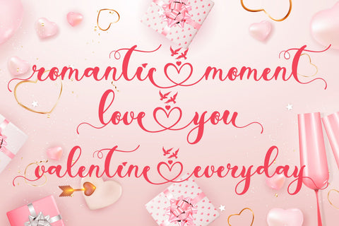 With Lovely Font Prasetya Letter 