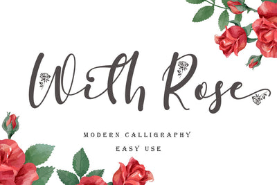 With Rose Font Prasetya Letter 