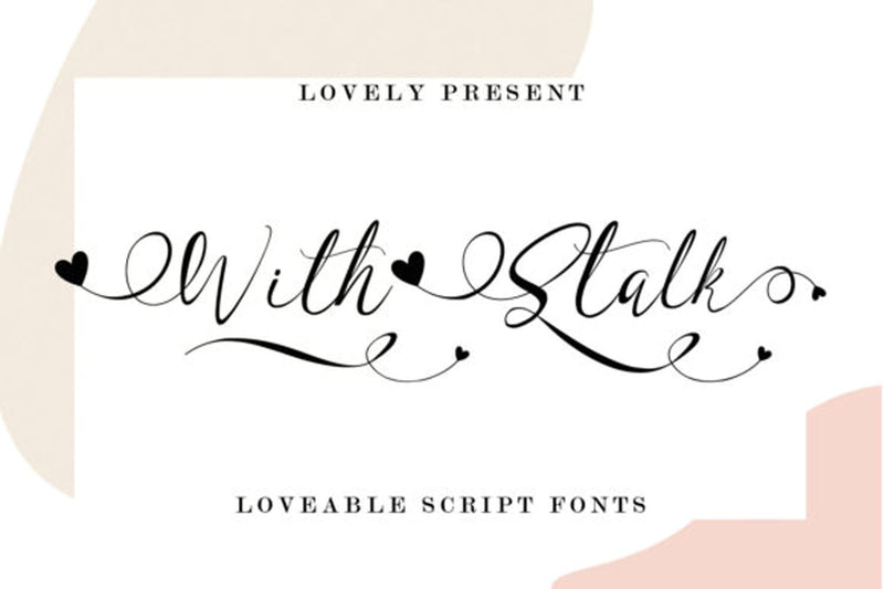 With Stalk Font Mengulirpena 