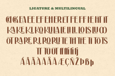 Withcher Beauty | Ligature Sans Typeface Font studioalmeera 