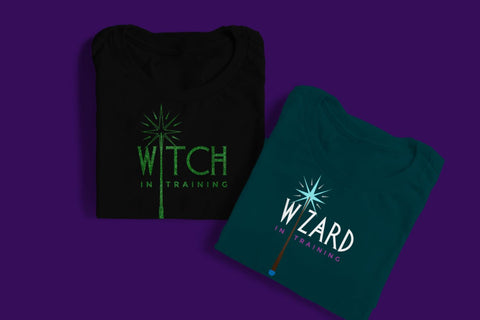 Wizard and Witch in Training Duo SVG Designed by Geeks 