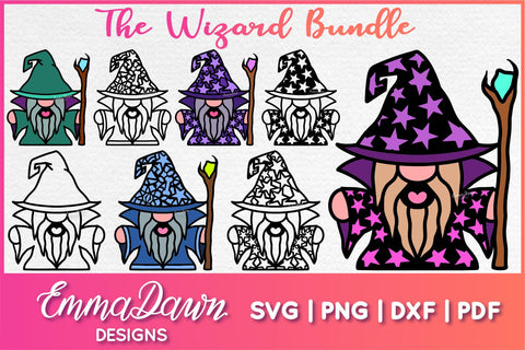 Wizard SVG Bundle SVG Emma Dawn Designs 