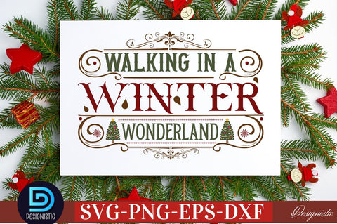 Wlking in a winter wonderland SVG SVG DESIGNISTIC 